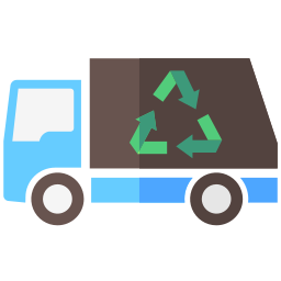 Garbage truck icon