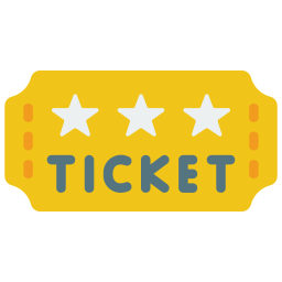 Golden ticket icon