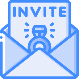 Wedding invitation icon