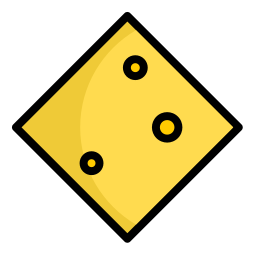 Cheese slice icon