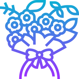 ramo de flores icono