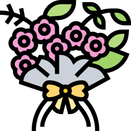 Flower bouquet icon