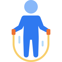 Jumping rope icon