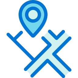 mapa y ubicación icono