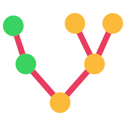 grafico ad albero icona