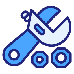 Adjustable wrench icon