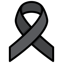 Black ribbon icon