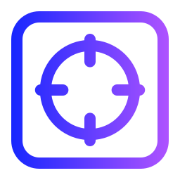 símbolo de objetivo icono