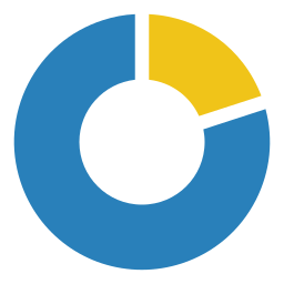 gráfico circular icono