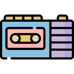 cinta de radio icono