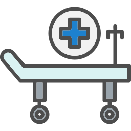 Hospital bed icon