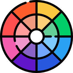 rueda de color icono