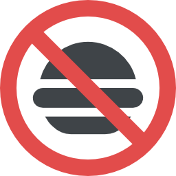 No fast food icon