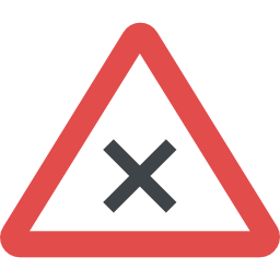 Traffic sign icon