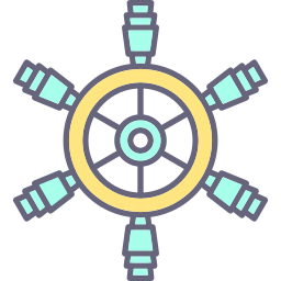 Ship wheel icon