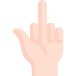 Middle finger icon