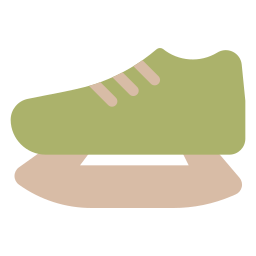 Ice skating shoes icon