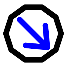 pulsante freccia icona