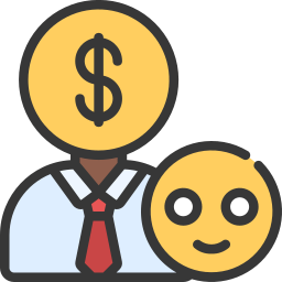 Happy client icon