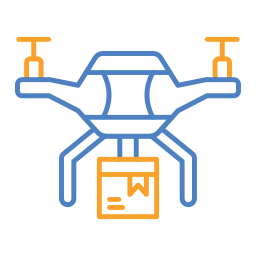 livraison par drone Icône