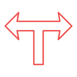 T junction icon