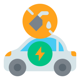 Electric car icon