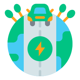 Electric car icon