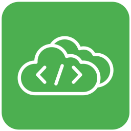 codificación en la nube icono