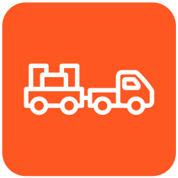 Baggage truck icon
