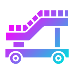 escaleras de avión icono