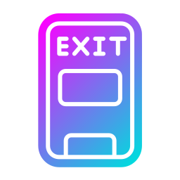 Emergency exit icon