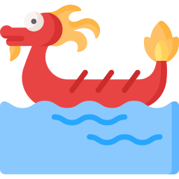 festival del bote del dragón icono
