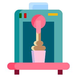 macchina per il gelato icona