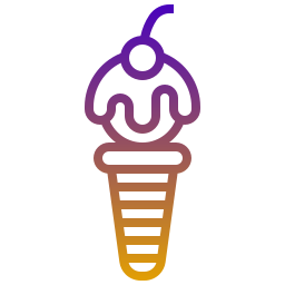 Ice cream cone icon