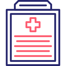 rapport médical Icône