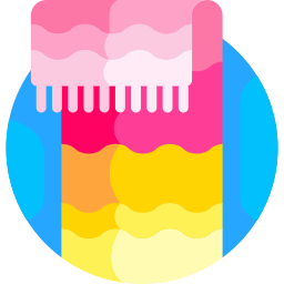 Beach towel icon