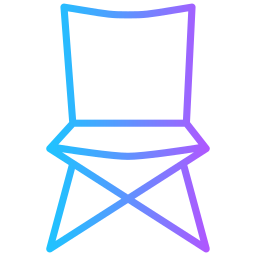 Camping chair icon