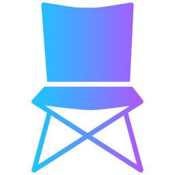 Camping chair icon