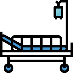 letto d'ospedale icona