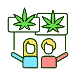 legge sulla cannabis icona