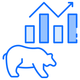 Bear market icon