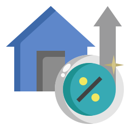Floating interest rate icon