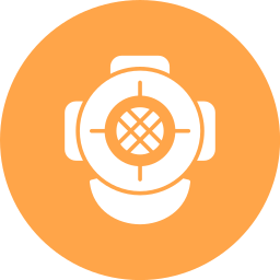 Diving helmet icon