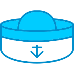 sombrero marinero icono