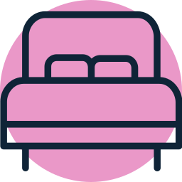 Queen bed icon