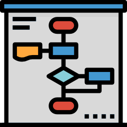 Flow chart icon