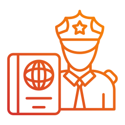 control de pasaportes icono