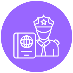 Passport control icon