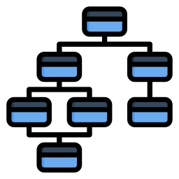 estructura jerarquica icono