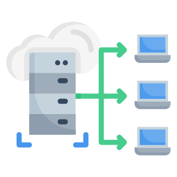 dati cloud icona